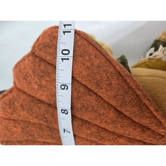 Thanksgiving Turkey Shelf Sitter Decor with Acorn & Harvest Plaid Outfit 20 in - Picture 9 of 13